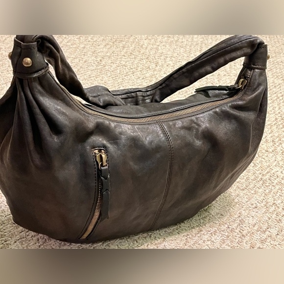 Hobo dark brown leather bag - Picture 2 of 6